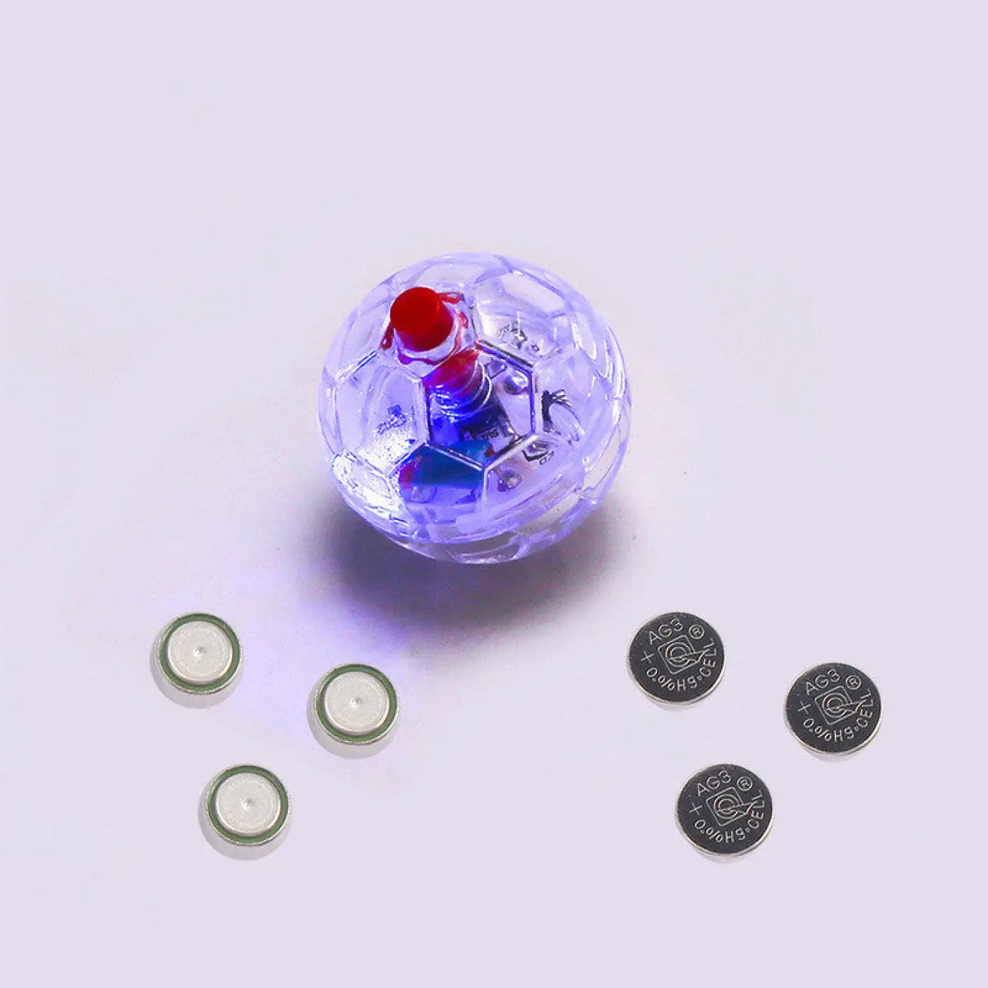 The Ball Depot cat toys: Clear Illuminating Cat Ball