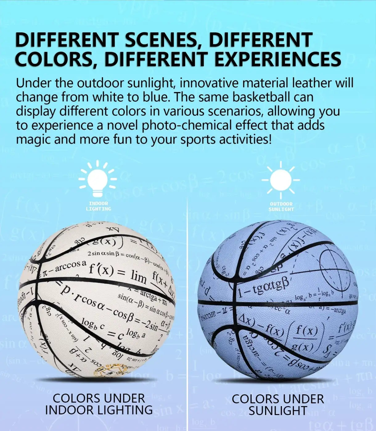 The Ball Depot basketball: Color-changing collectable Basketball