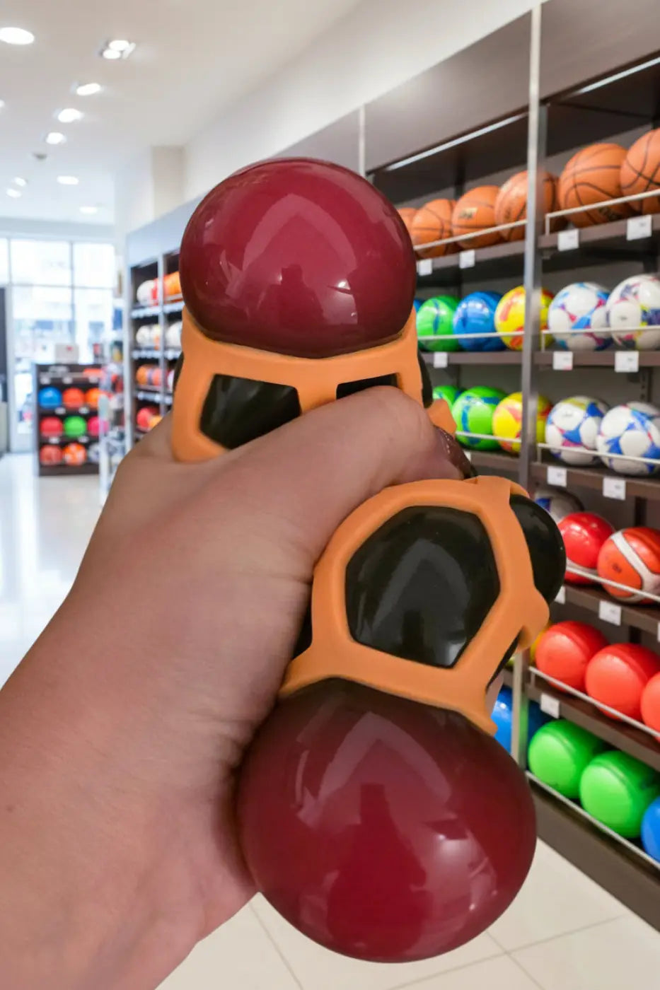 Puka Creations stress ball: Color Changing Hex-Mesh Squeezy Ball