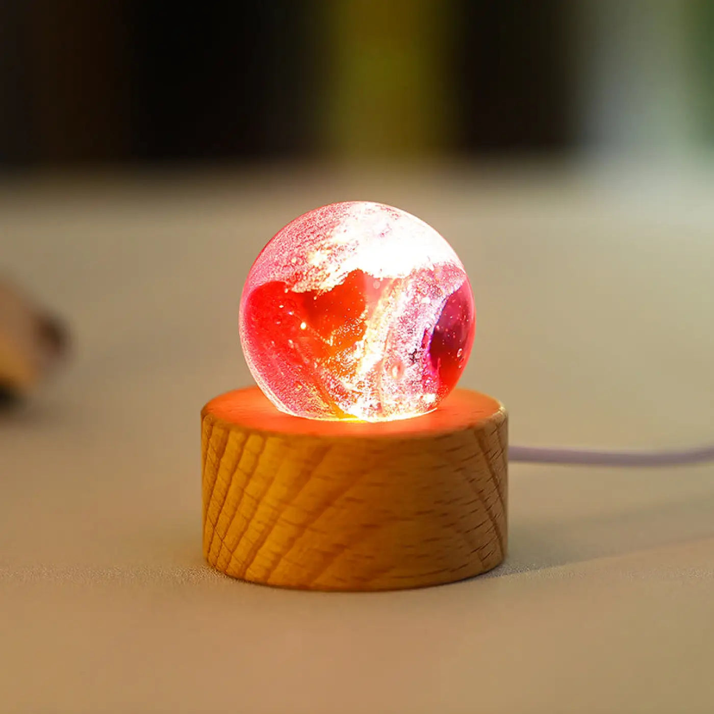 The Ball Depot decorative ball: Colorful Glass Bead Crystal Ball Decorative Gift