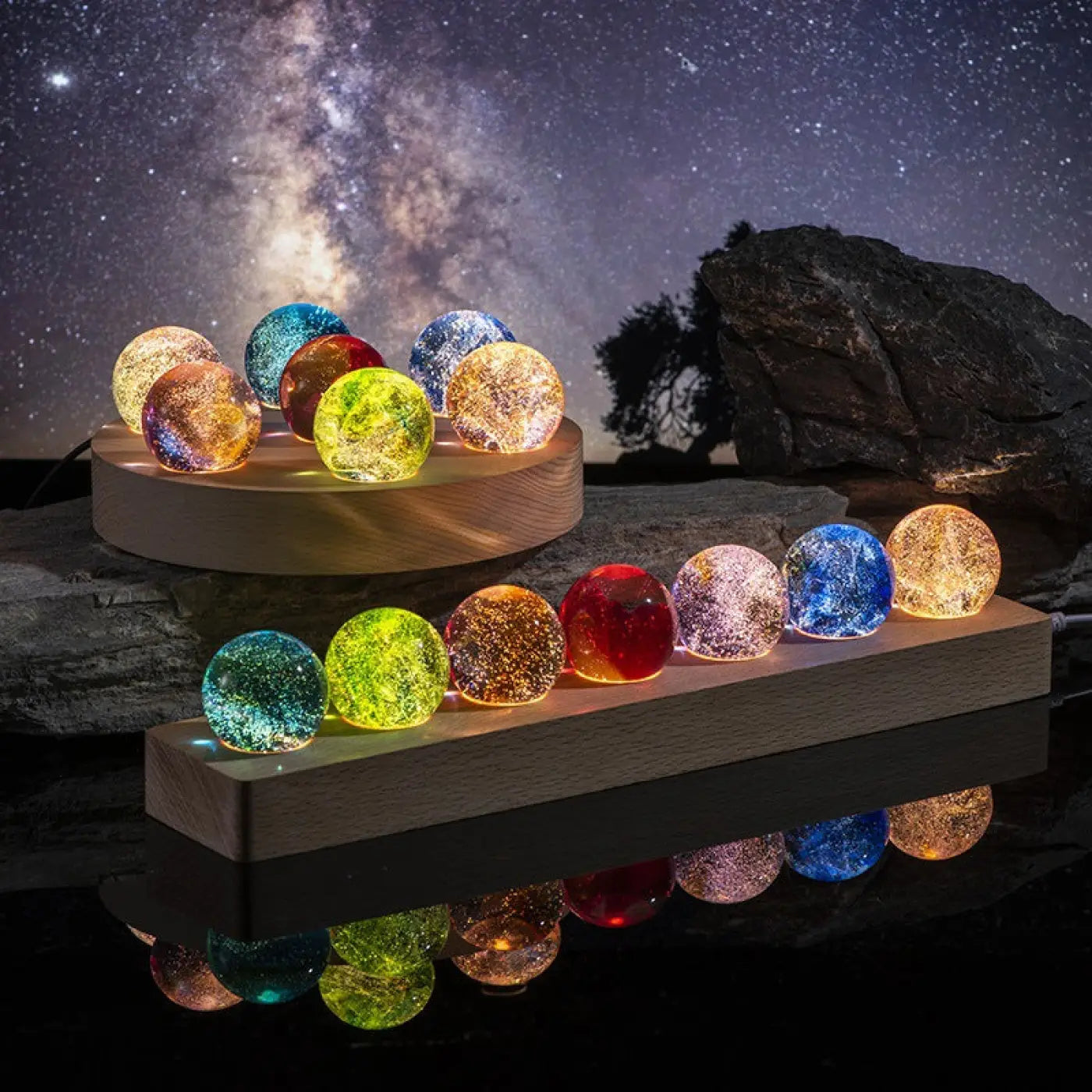 The Ball Depot decorative ball: Colorful Glass Bead Crystal Ball Decorative Gift