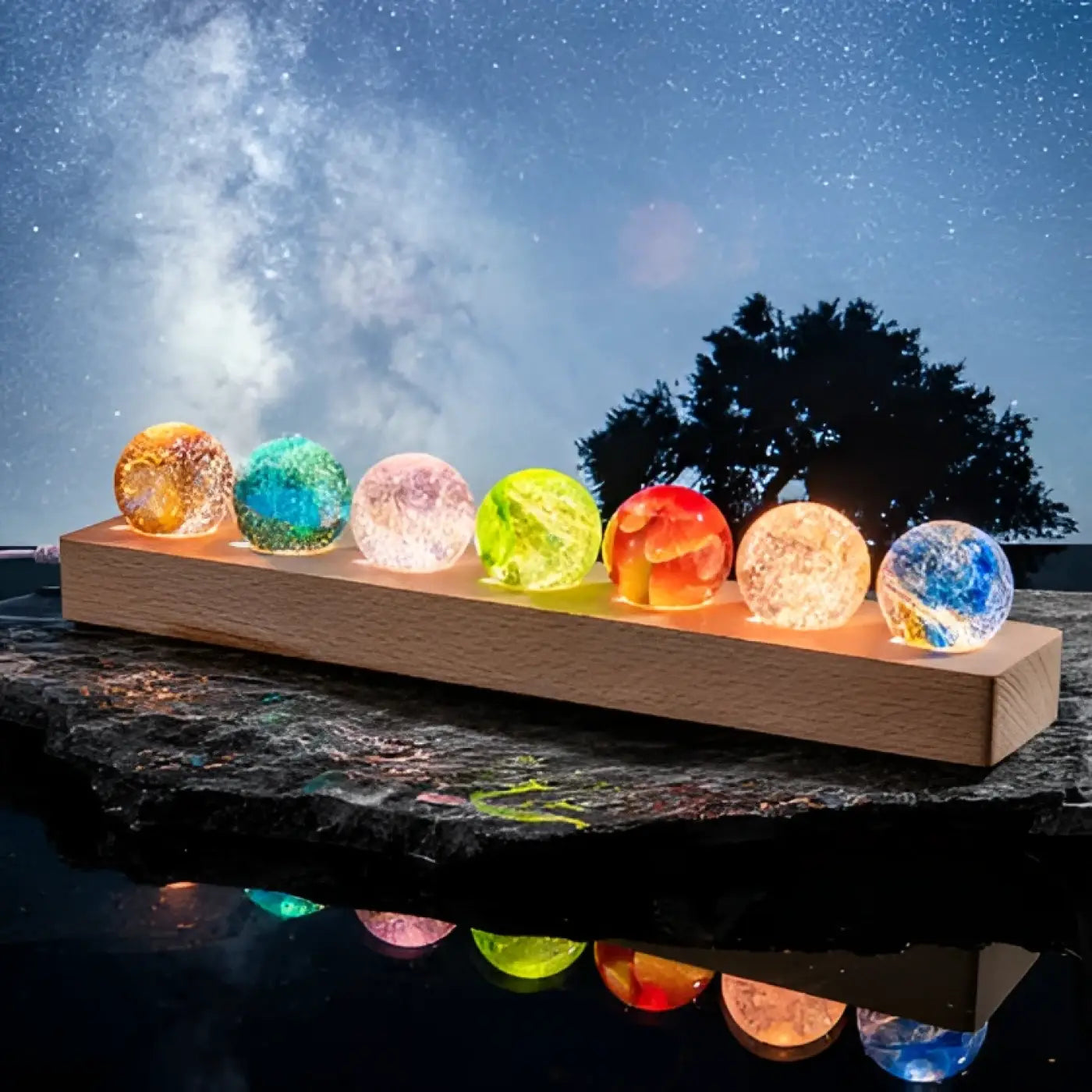 The Ball Depot decorative ball: Colorful Glass Bead Crystal Ball Decorative Gift