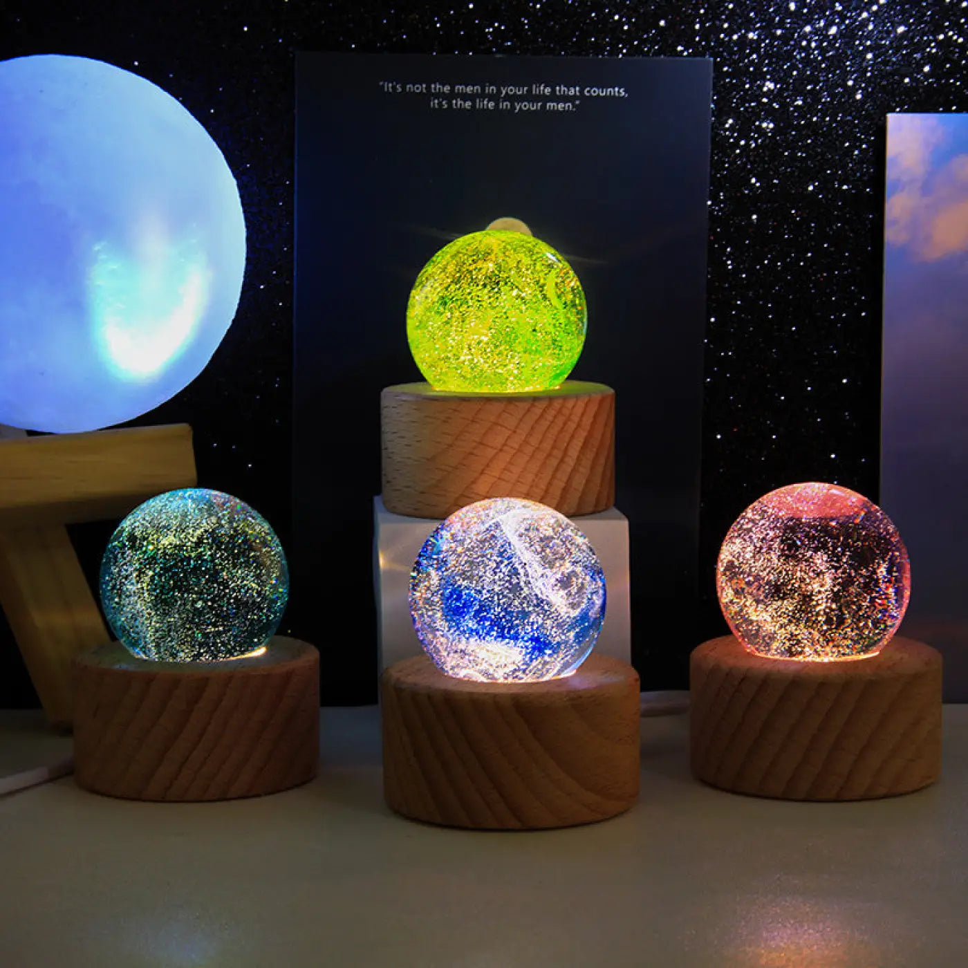 The Ball Depot decorative ball: Colorful Glass Bead Crystal Ball Decorative Gift