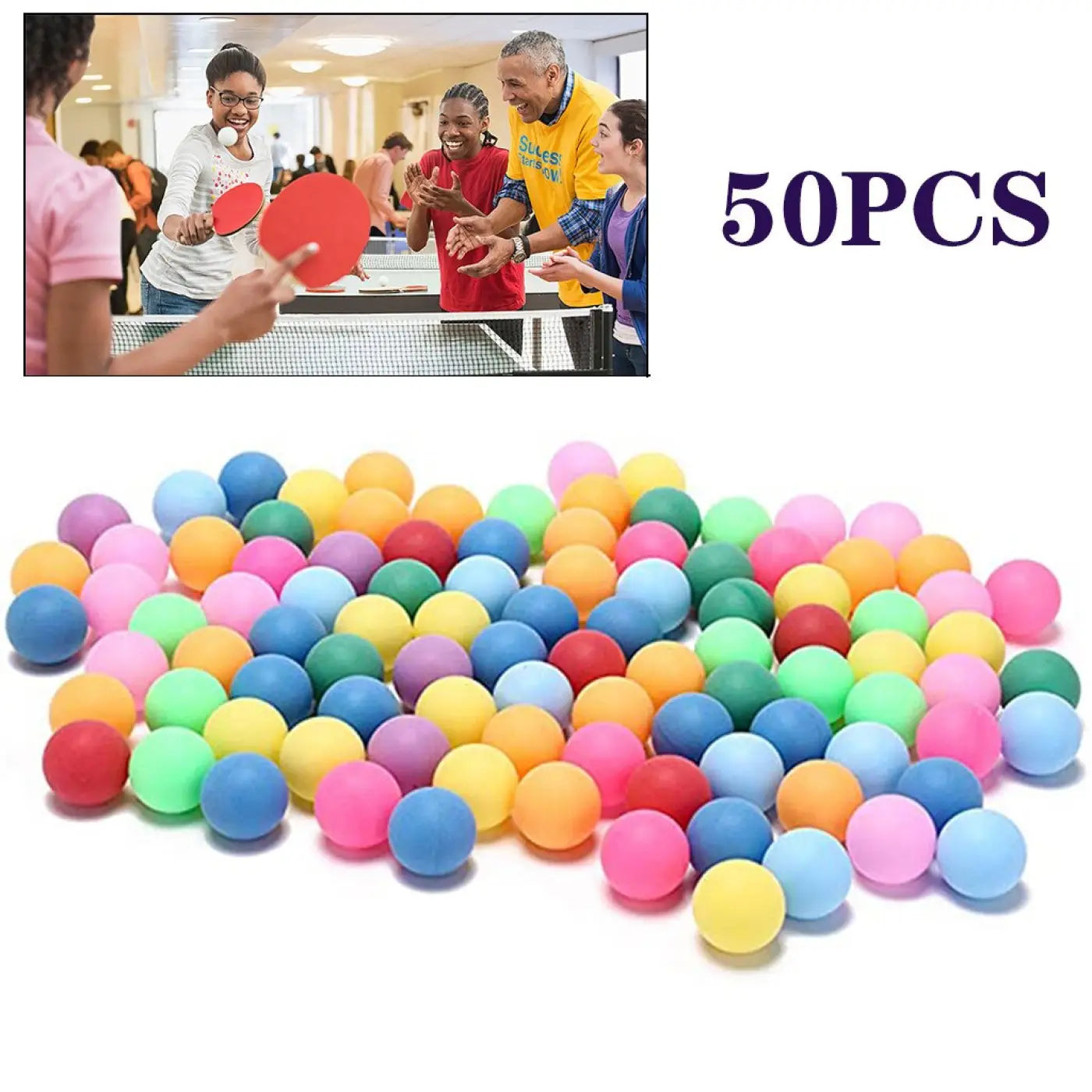 The Ball Depot bulk: Coloured Pong Balls