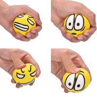 The Ball Depot stress balls: Colourful Funny Faces Squeeze Balls