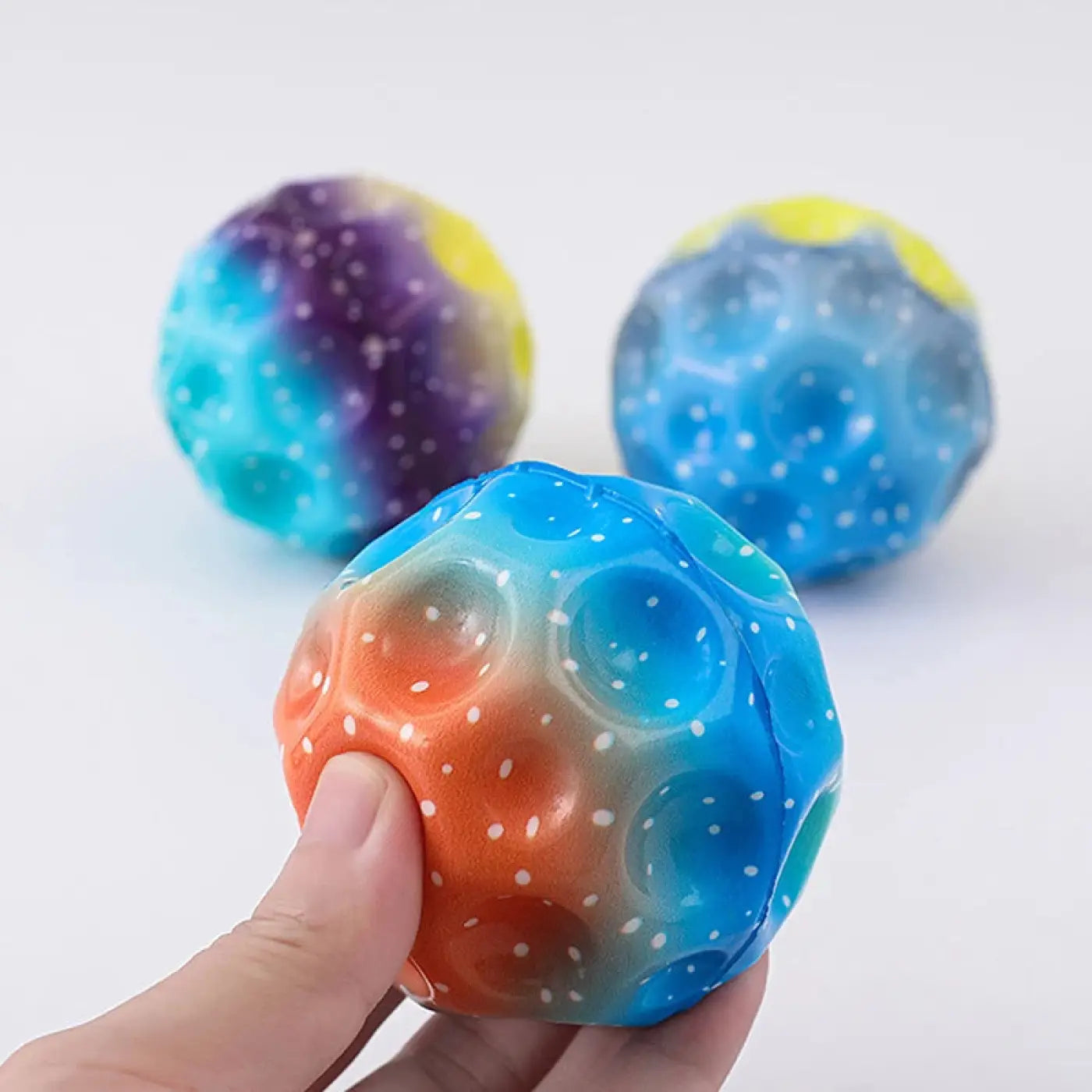 The Ball Depot bouncy ball: Colourful Hole High Bounce Ball