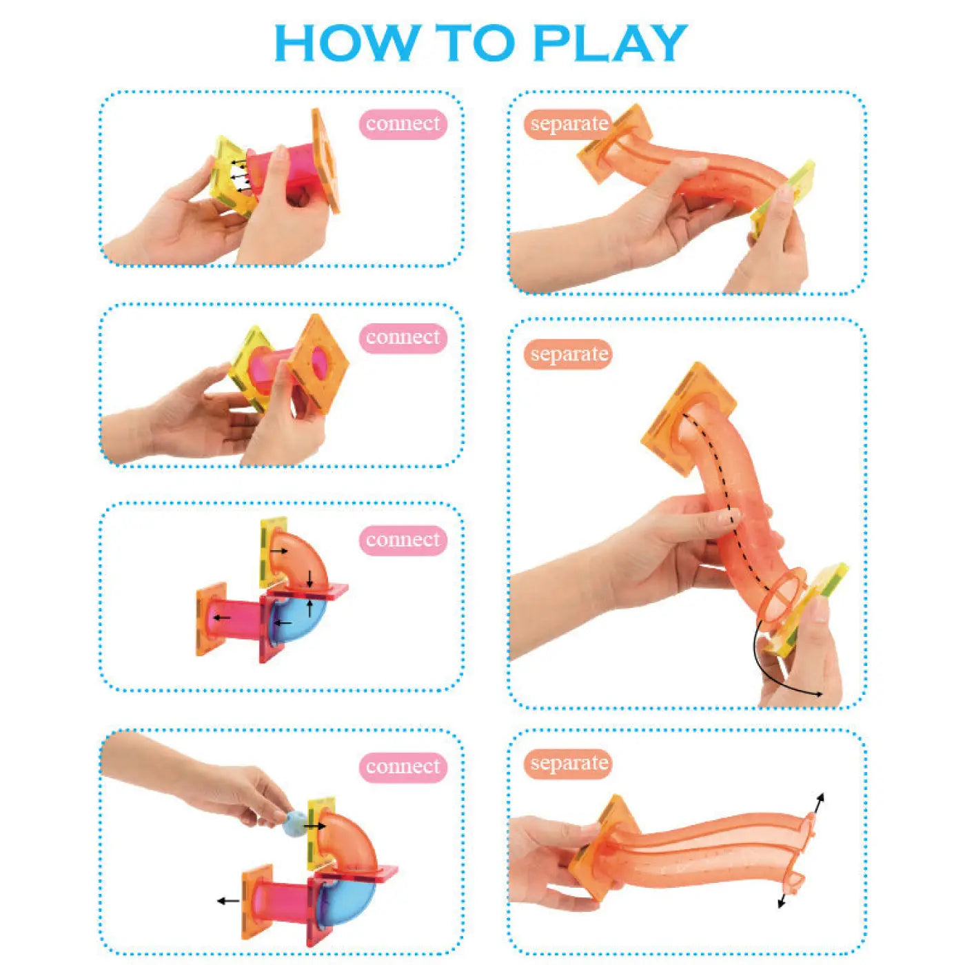 The Ball Depot ball game: Colourful Magnetic Track Ball Game