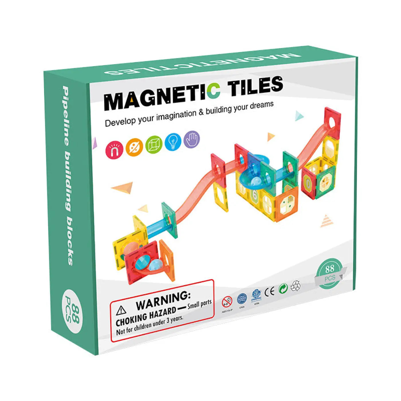 The Ball Depot ball game: Colourful Magnetic Track Ball Game