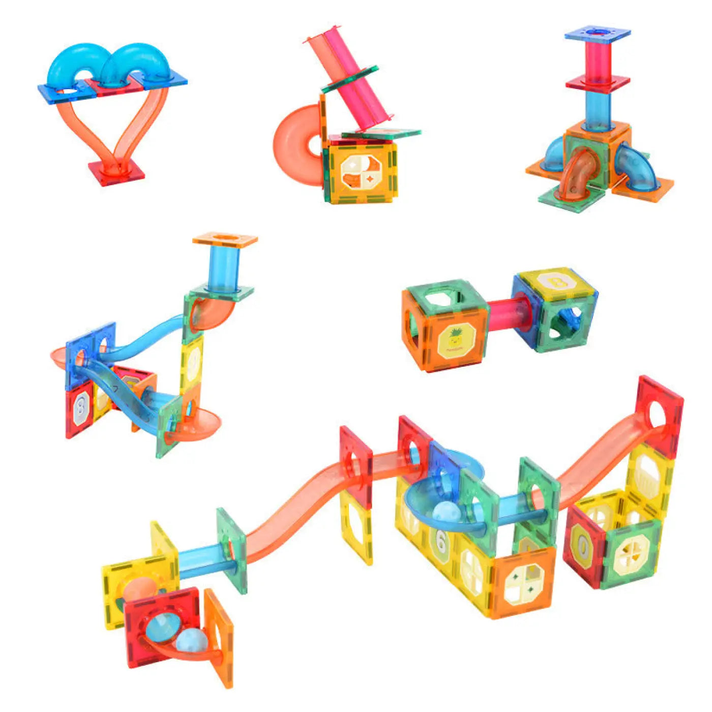 The Ball Depot ball game: Colourful Magnetic Track Ball Game