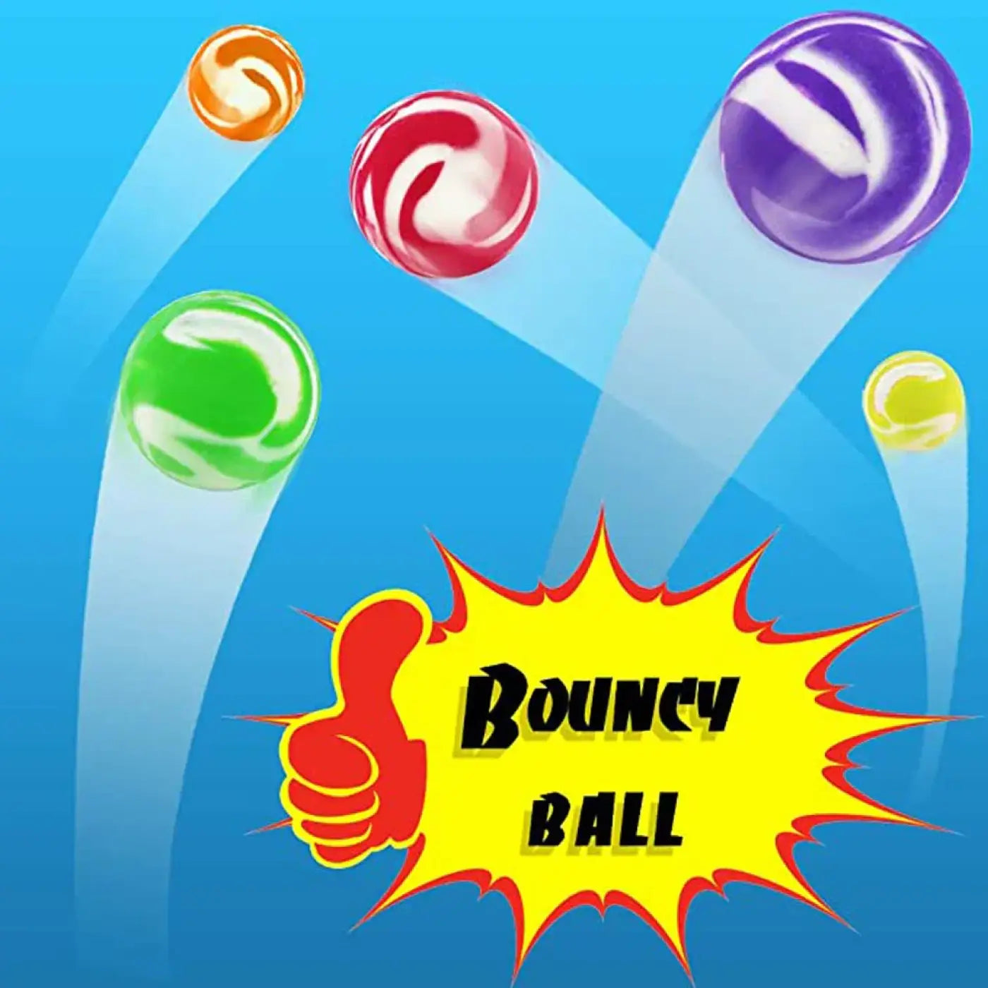 The Ball Depot : Sports Games Bouncy Toy 20mm Colorful for Child Mini Jumping Balls Swirl Bouncing Balls Rubber Ball Bouncing Balls