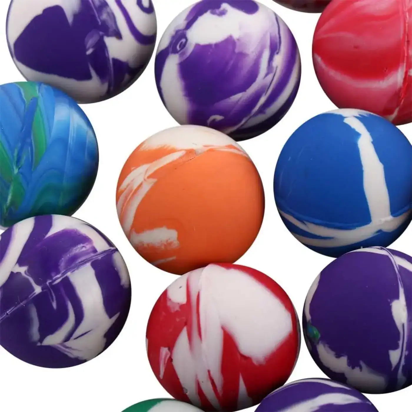 The Ball Depot bouncy balls: Colourful Mini Jumping Balls 20pc