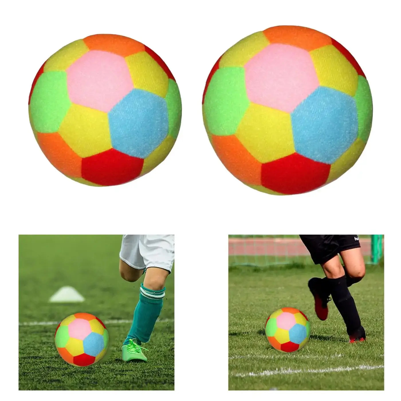 The Ball Depot soccer ball: Colourful Plush Soccer/Football For Kids