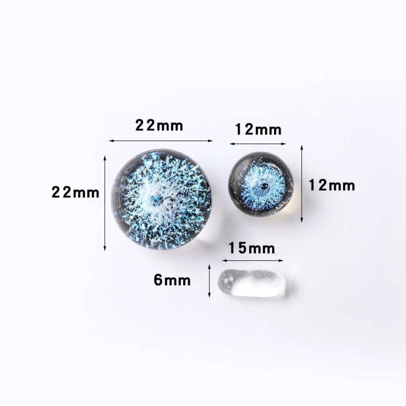 The Ball Depot marbles: Cosmic Glass Crystal Ball marbles