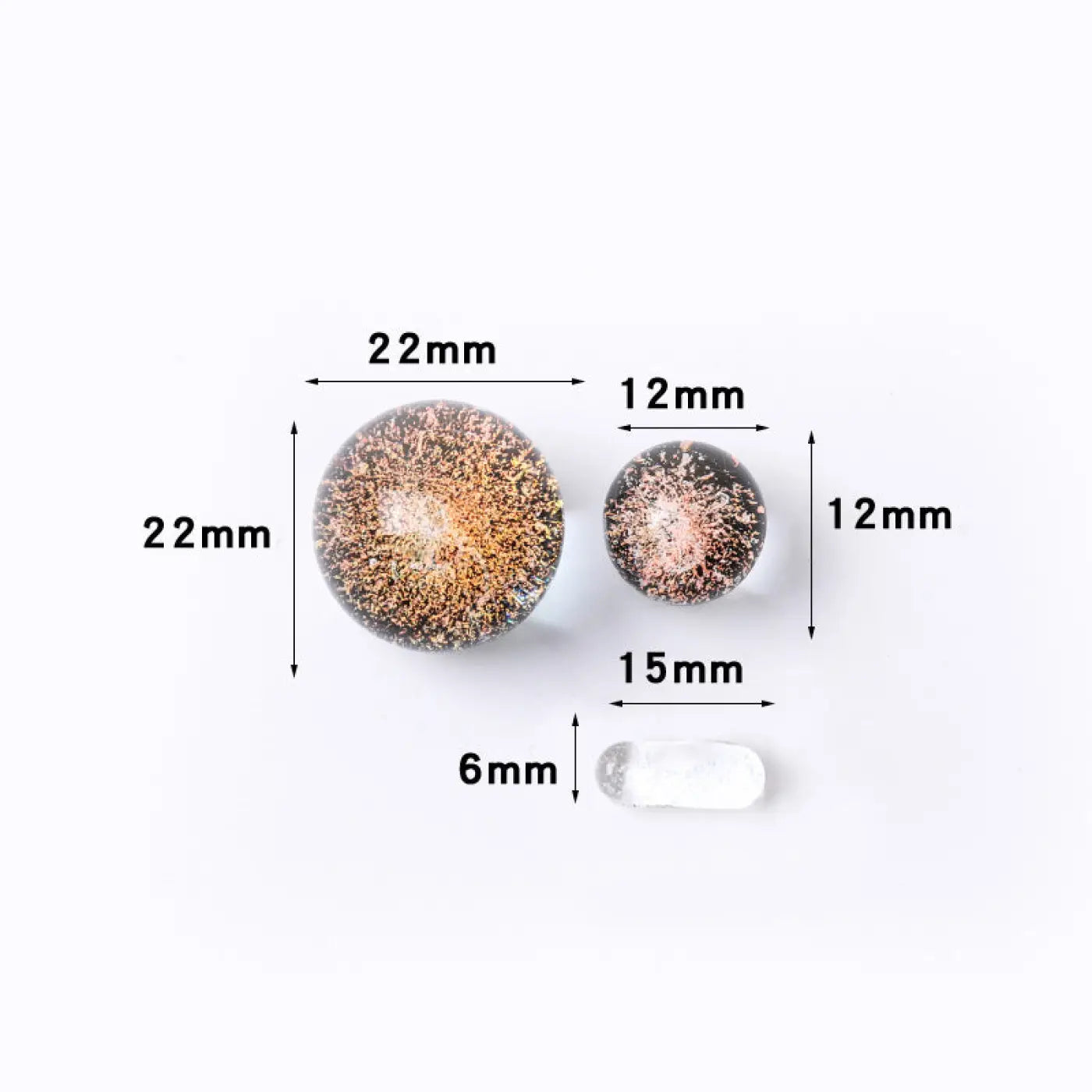 The Ball Depot marbles: Cosmic Glass Crystal Ball marbles