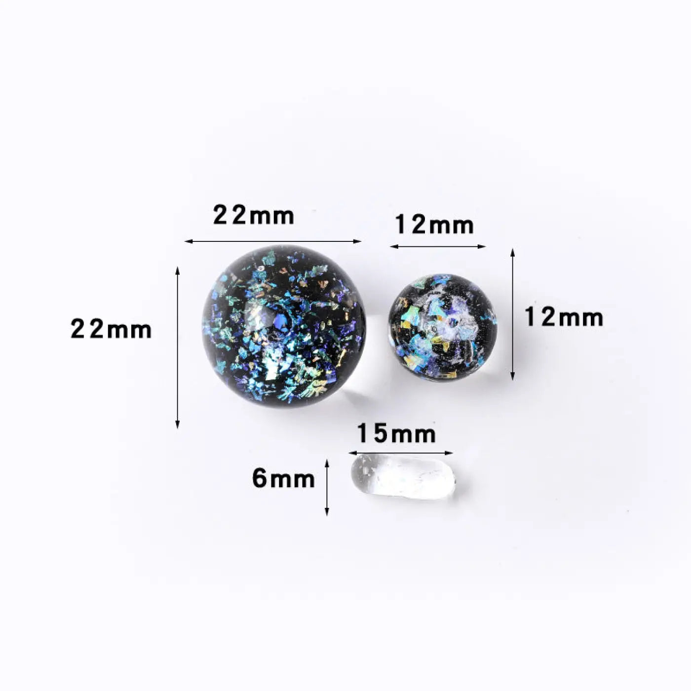 The Ball Depot marbles: Cosmic Glass Crystal Ball marbles