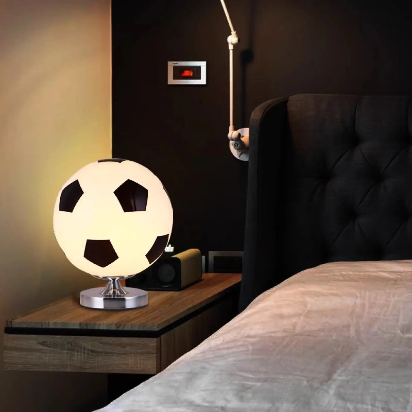 The Ball Depot decorative ball: Creative Glass Soccer Table Lamp