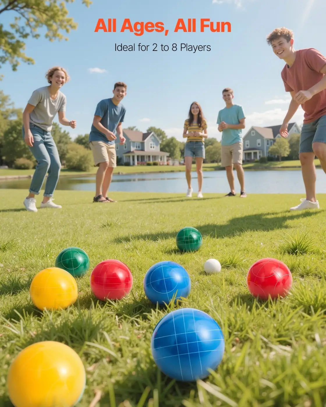 The Ball Depot bocce balls: Cricket ball set