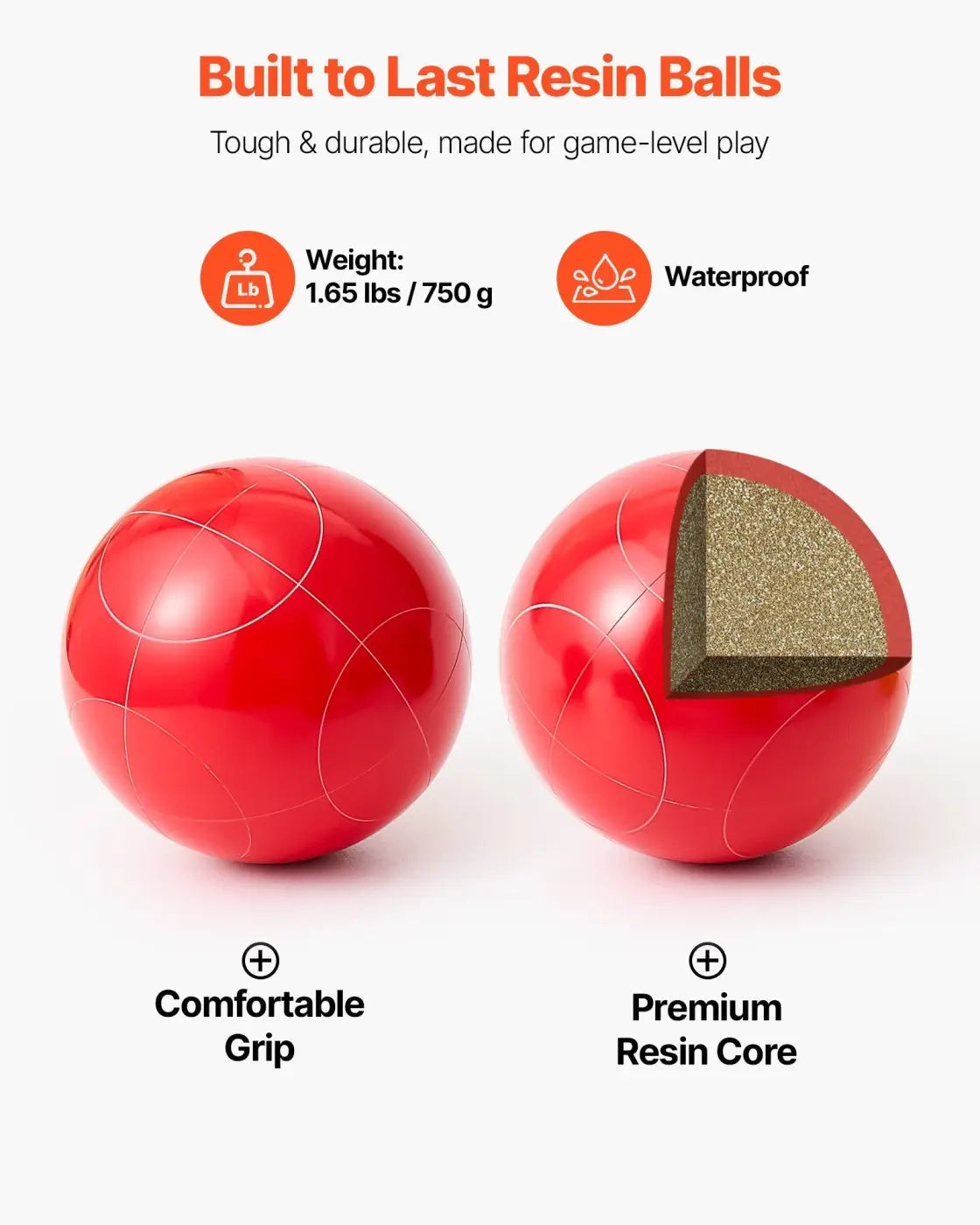 The Ball Depot bocce balls: Cricket ball set