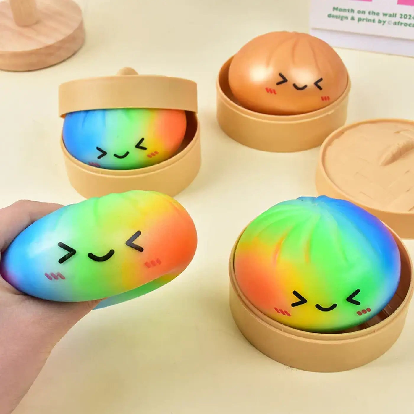 The Ball Depot stress balls: Cute Baozi-Shaped Stress-Relief Ball