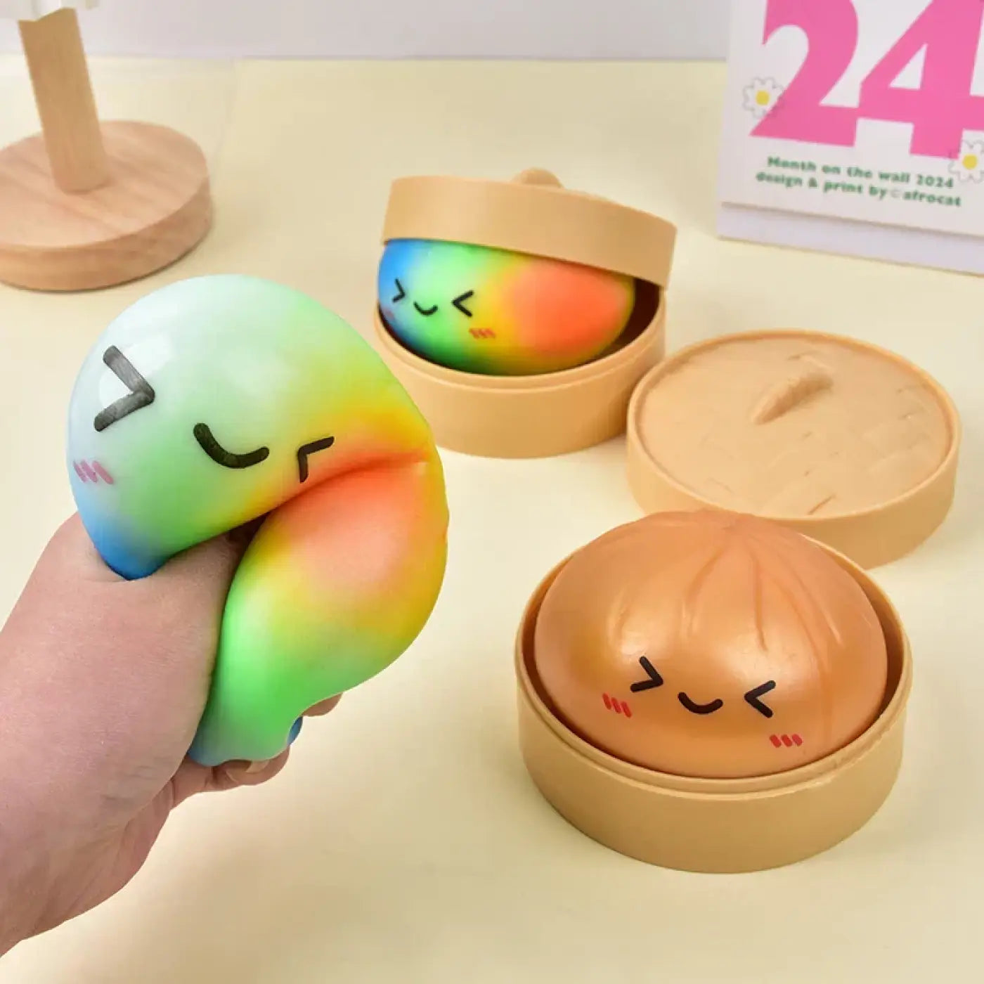 The Ball Depot stress balls: Cute Baozi-Shaped Stress-Relief Ball