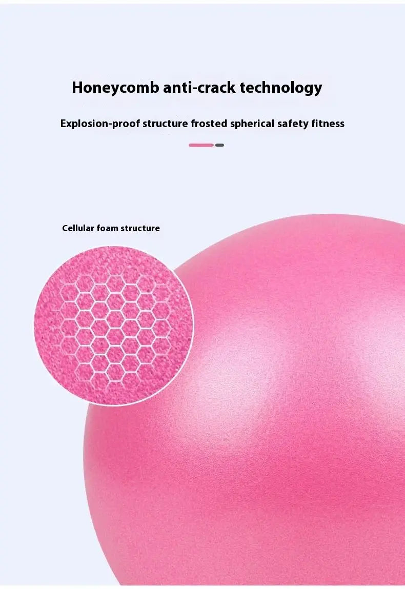 Pink frosted Pelvic Floor Muscle Training Fitness Ball with honeycomb foam