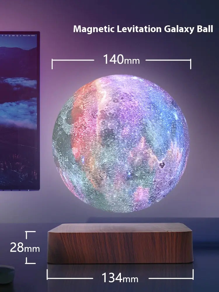 Magnetic Levitation Galaxy Ball Small Night Lamp