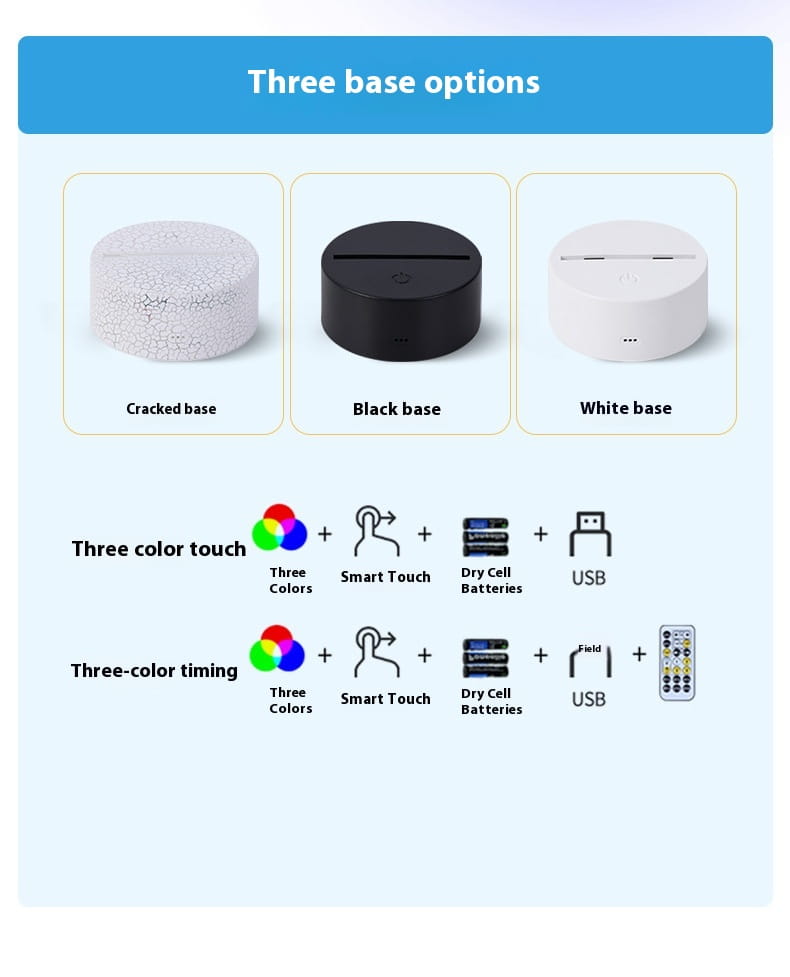 Sports Series Football 3D Night Light Touch Table Lamp