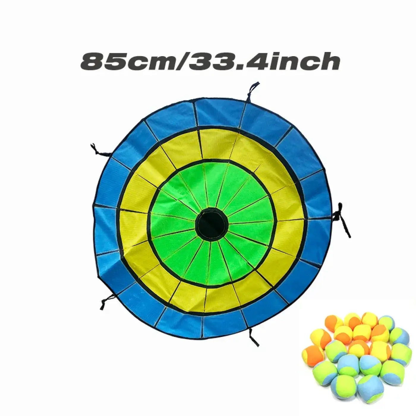 The Ball Depot : Dartboard Game Set Round Cloth Dart Board Outdoor Hrowing Sticky Ball Target Toy With 20 Balls for Parent-child Interaction Game