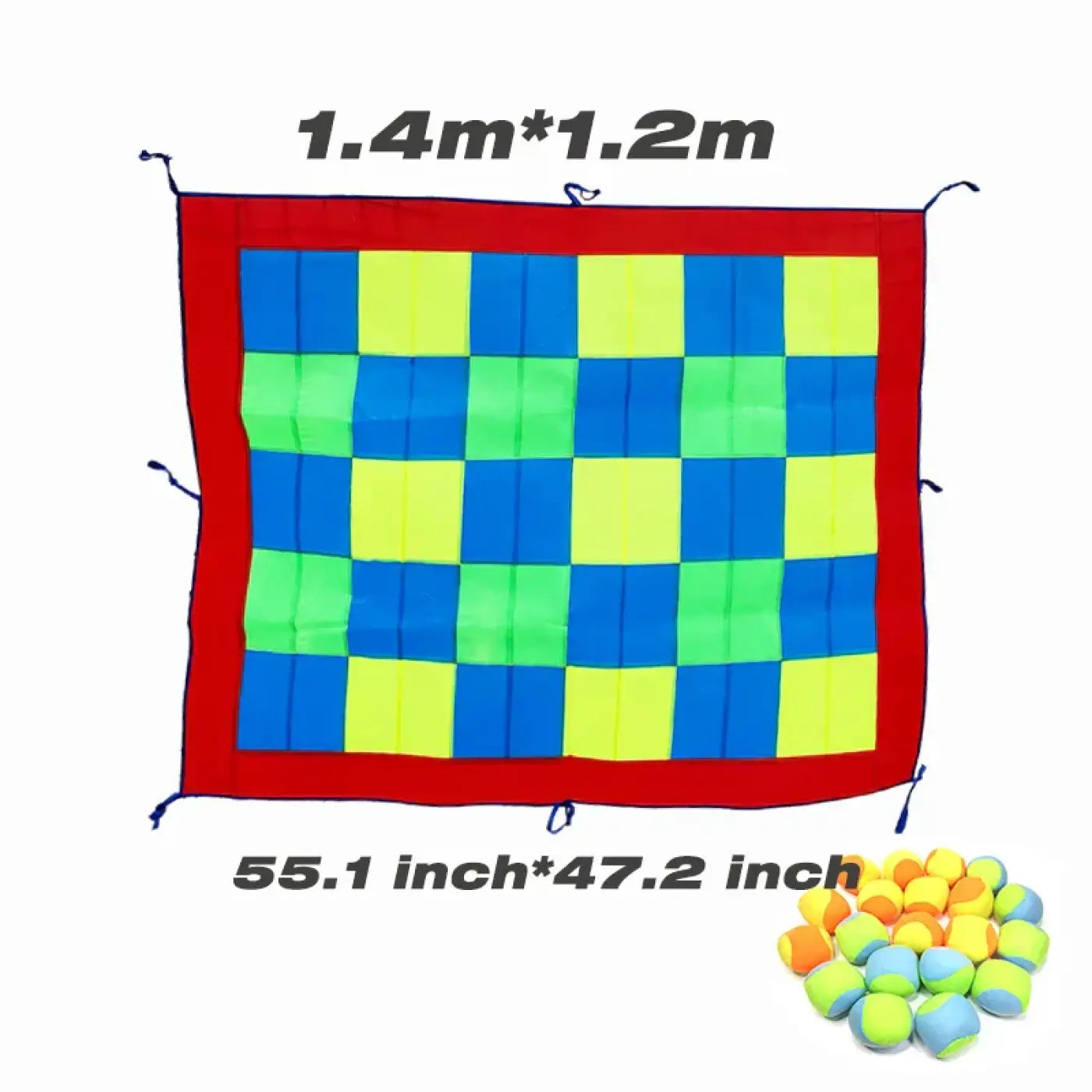 The Ball Depot : Dartboard Game Set Round Cloth Dart Board Outdoor Hrowing Sticky Ball Target Toy With 20 Balls for Parent-child Interaction Game