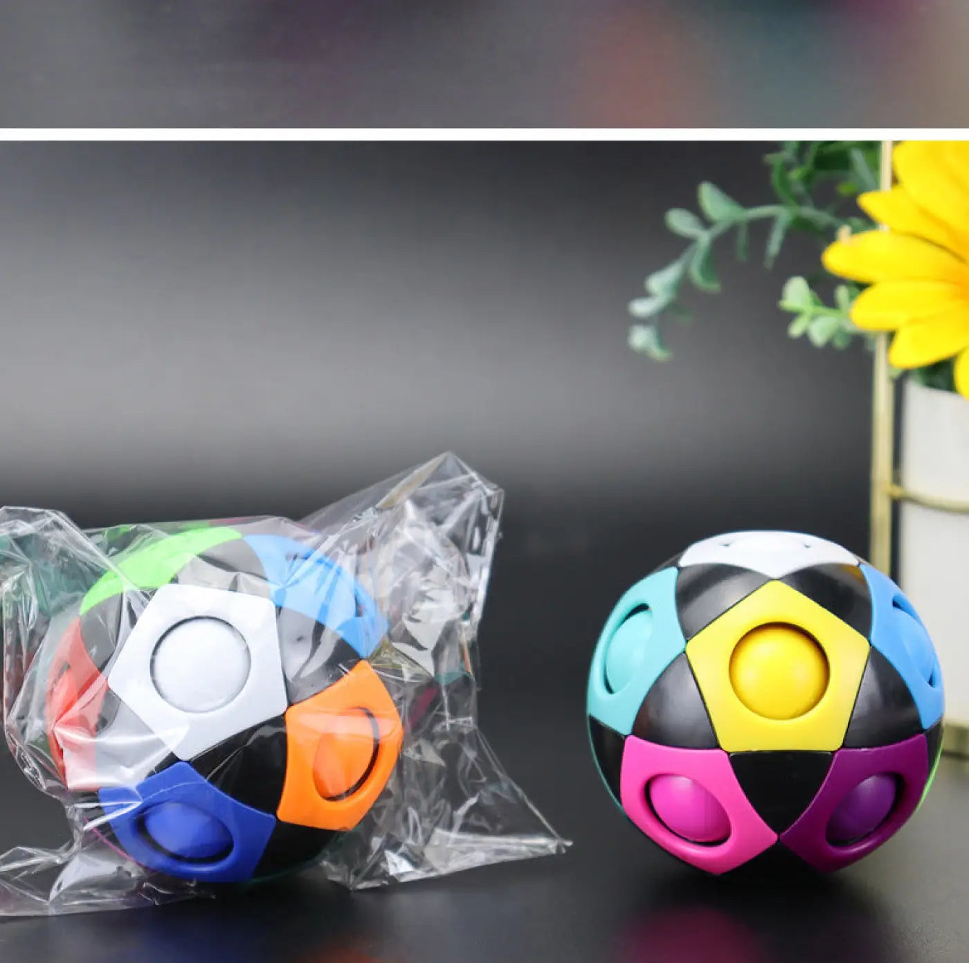 The Ball Depot soccer ball: Decompression Soccer Rainbow Ball