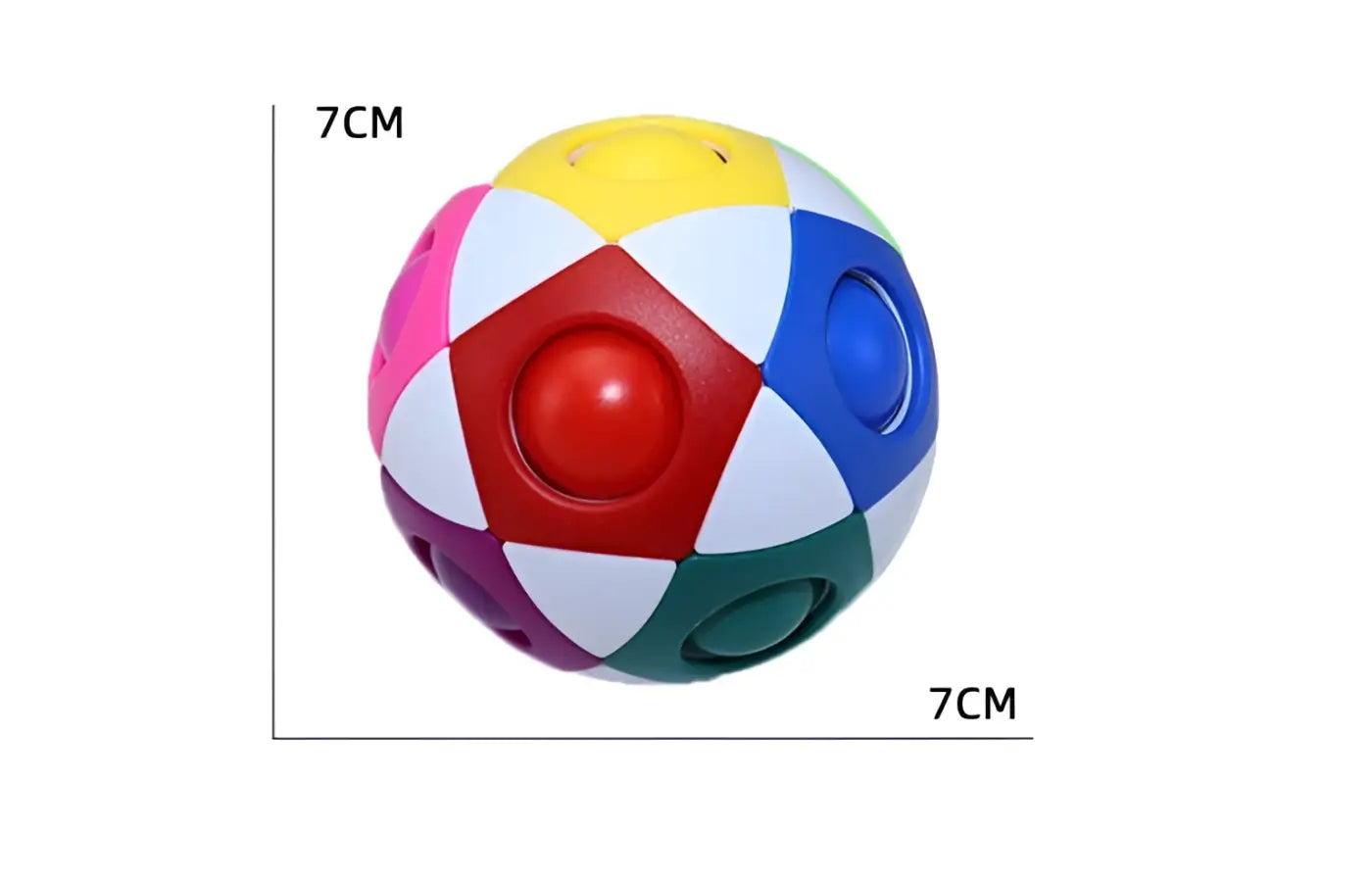 The Ball Depot soccer ball: Decompression Soccer Rainbow Ball