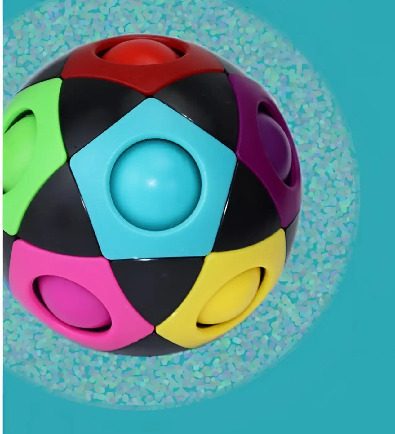 The Ball Depot soccer ball: Decompression Soccer Rainbow Ball