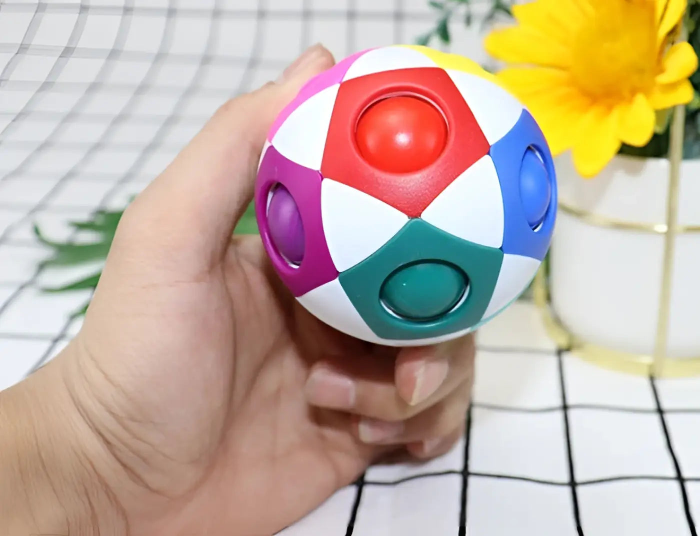 The Ball Depot soccer ball: Decompression Soccer Rainbow Ball