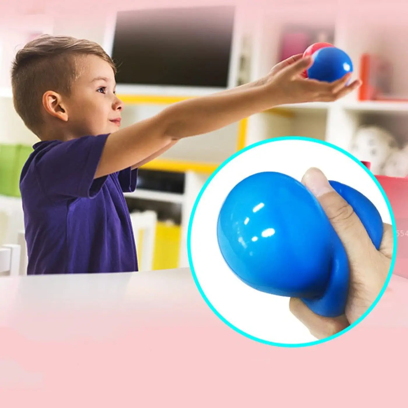 The Ball Depot sticky balls: Decompression toy sticky wall ball