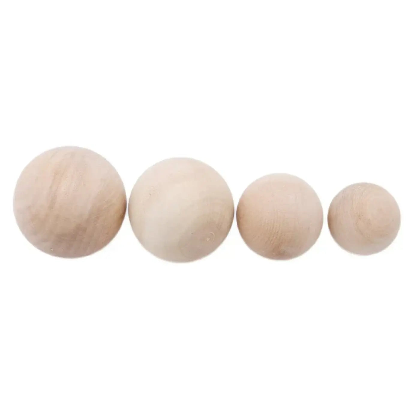 The Ball Depot : Wooden Balls Without Bore Dia 70mm/80mm Exercise Wooden Ball Durable DIY Painted Exercise Wooden Ball