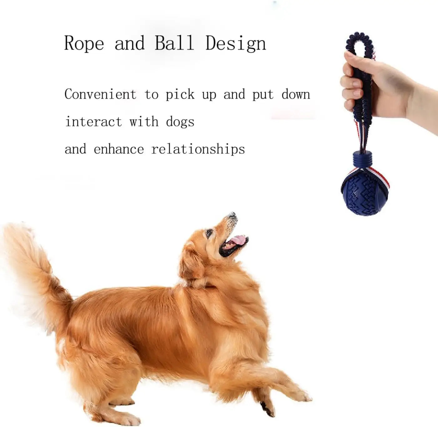 The Ball Depot dog balls: Dog Ball With Rope