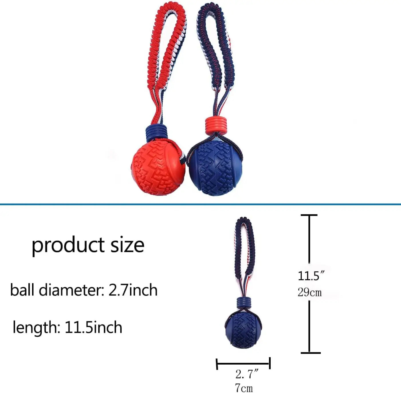 The Ball Depot dog balls: Dog Ball With Rope