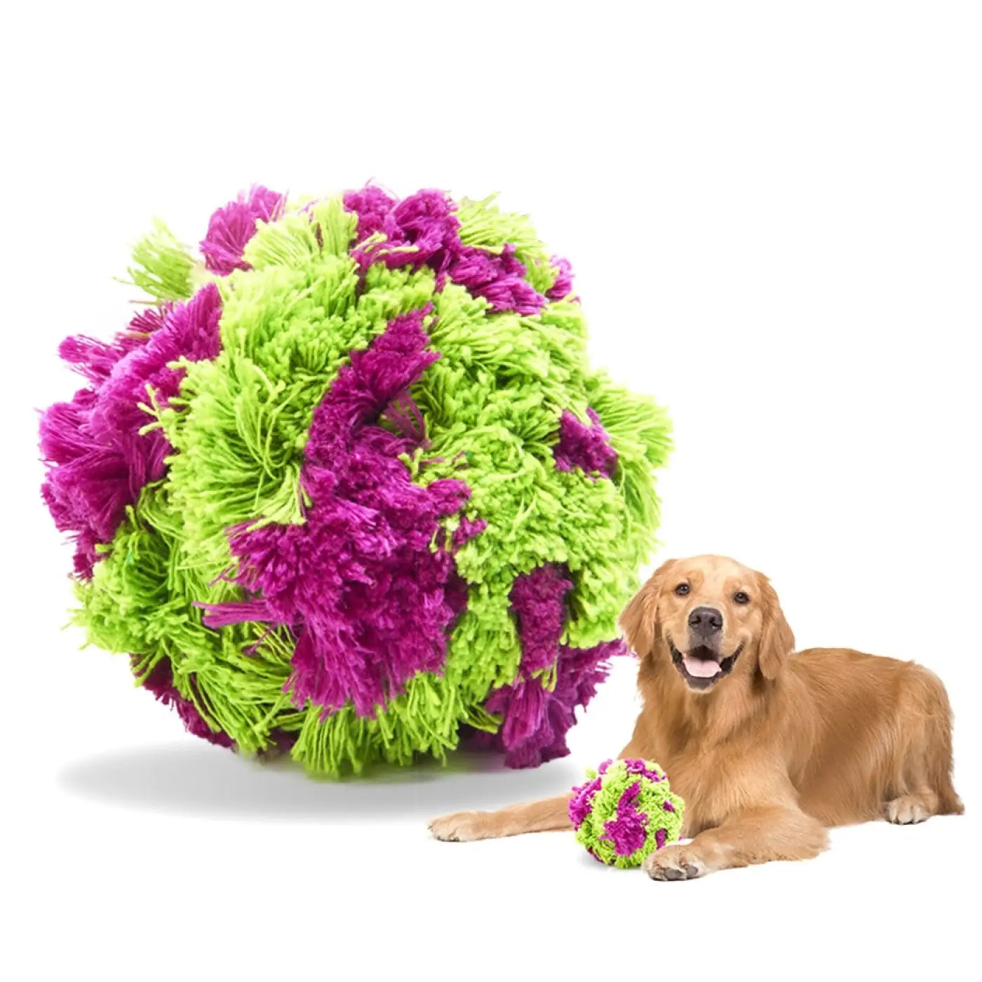 The Ball Depot dog balls: Dog Teething Seaweed Plush Balls