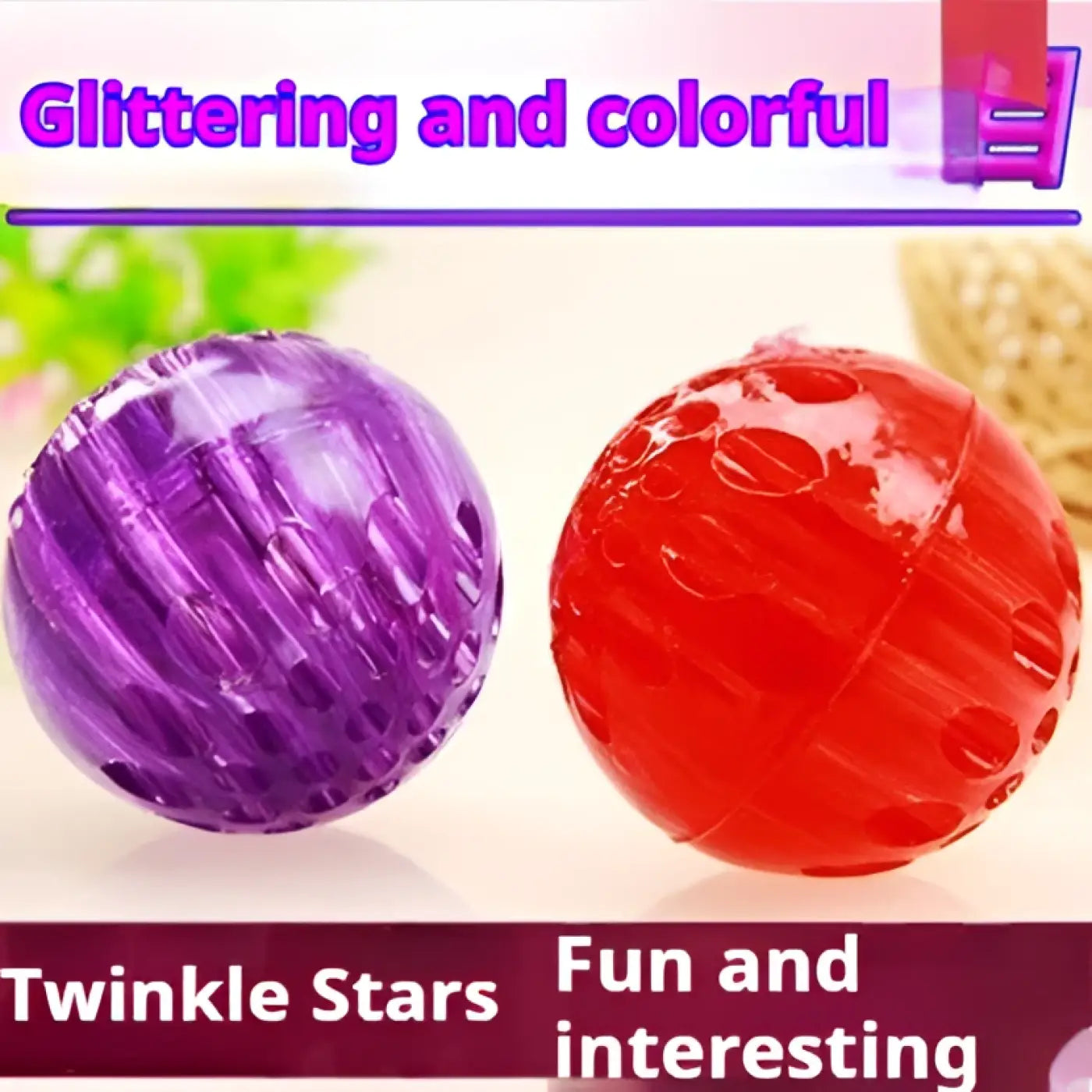 The Ball Depot dog ball: Dog Toy Ball Pet Cat Solid High Elastic Honeycomb