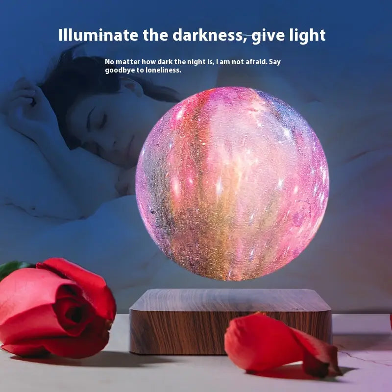 Magnetic Levitation Galaxy Ball Small Night Lamp