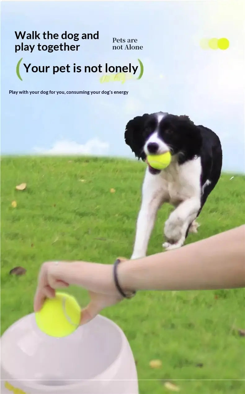 Dog Toy Tennis Ball Pet Ball-Throwing Automatic Launcher