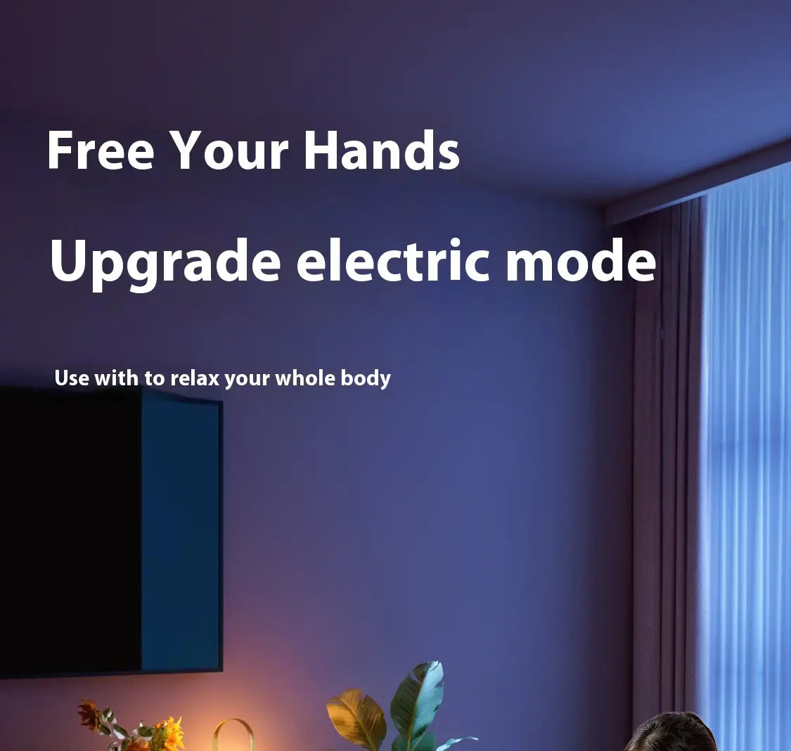 Sleek Electric Deep Massage Yoga Ball with minimalist design and ambient lighting