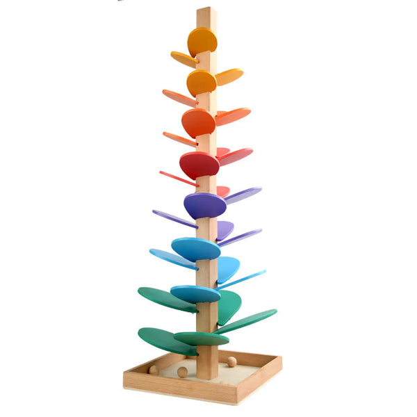 The Ball Depot baby balls: Educational Wooden Rainbow Music Ball Tree