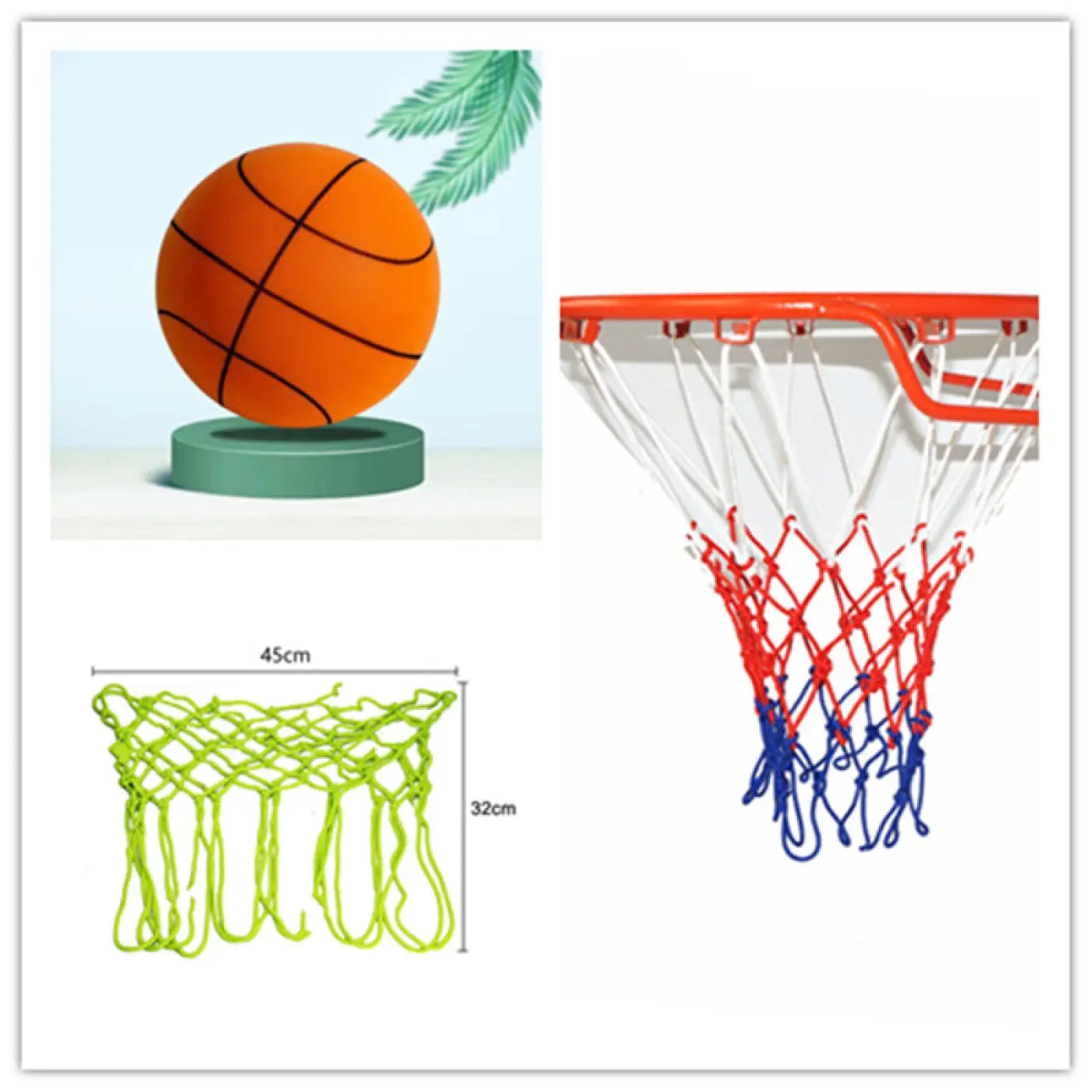 The Ball Depot bouncy ball: Elastic Mute Indoor Training Basketball