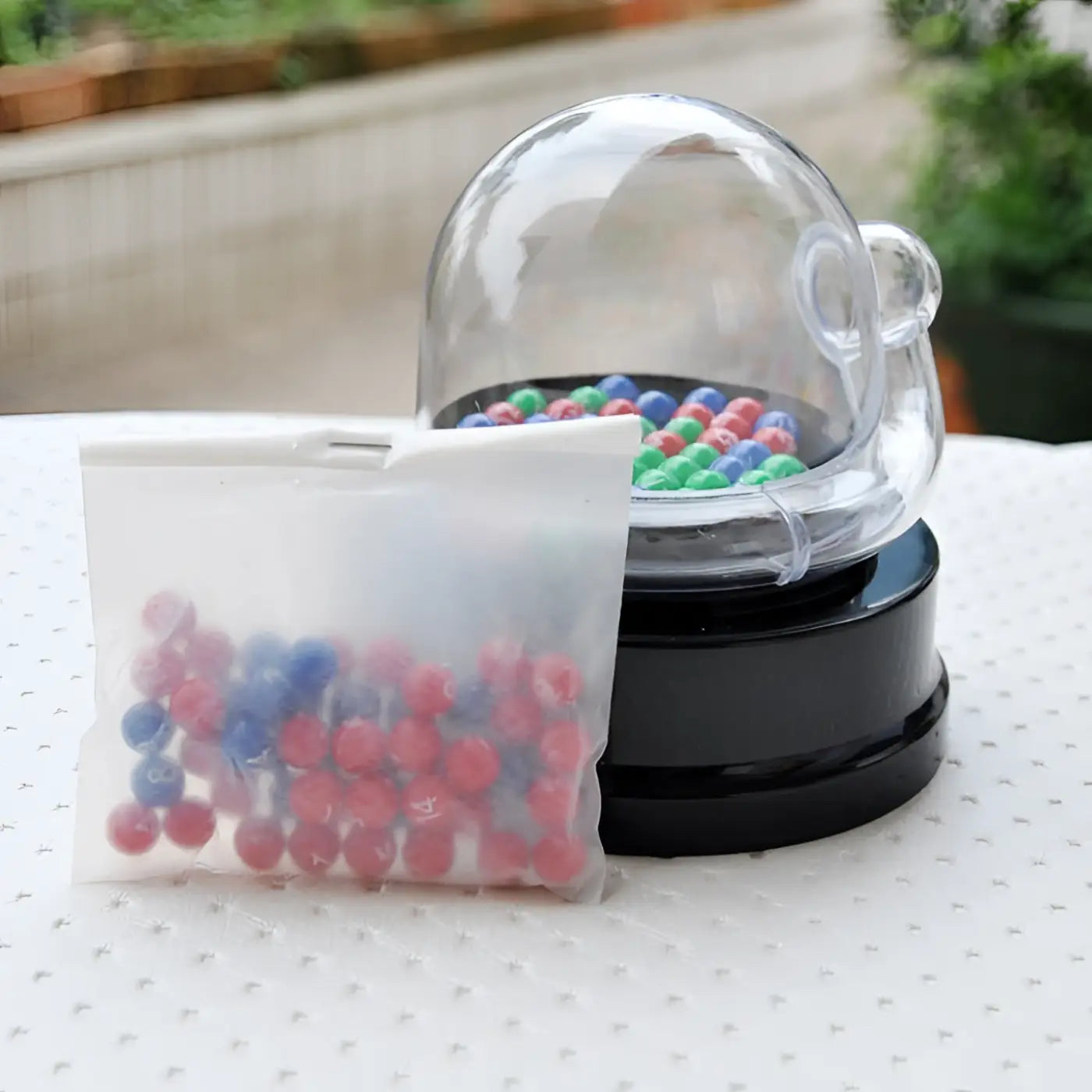The Ball Depot novelty ball: Electric Lucky Two-color Ball Lottery Machine