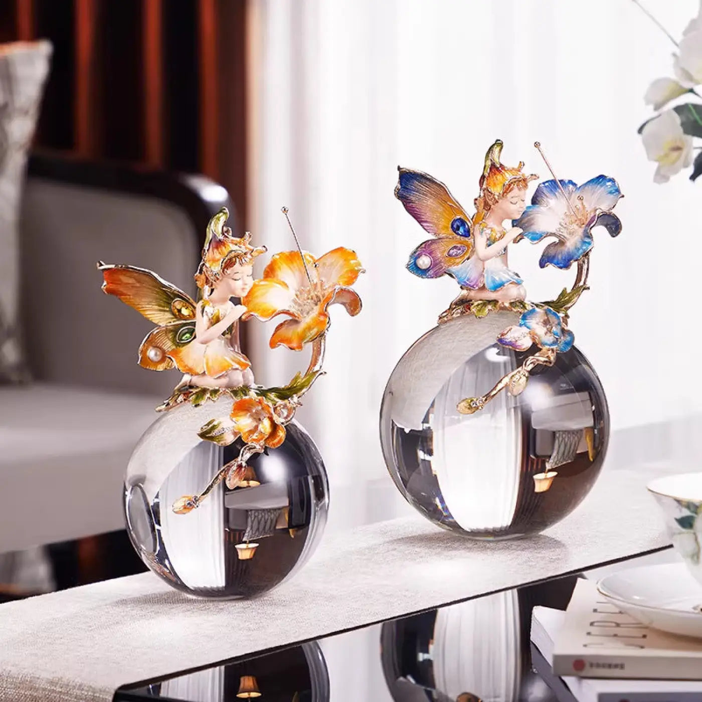 The Ball Depot crystal ball: Elf Crystal Decorative Ball