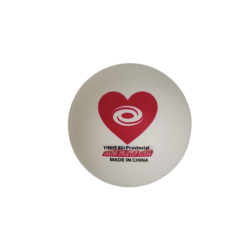 Galaxy Red Heart Table Tennis Training Ball