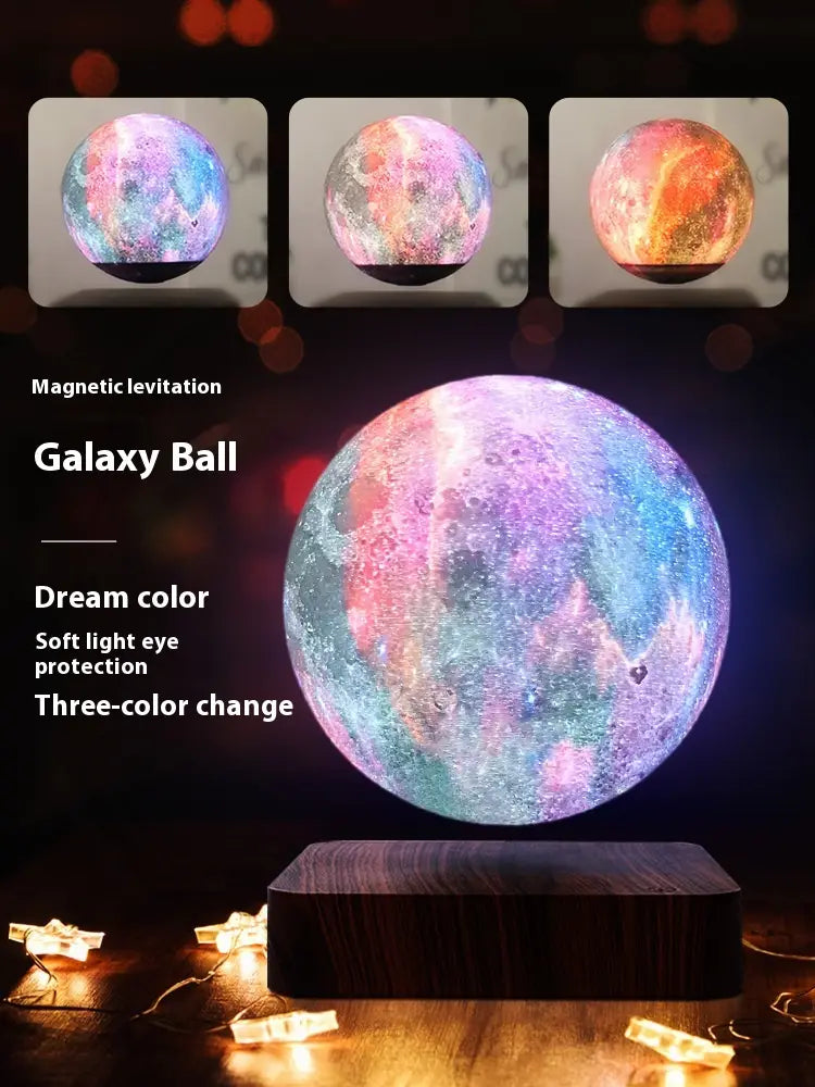 Magnetic Levitation Galaxy Ball Small Night Lamp