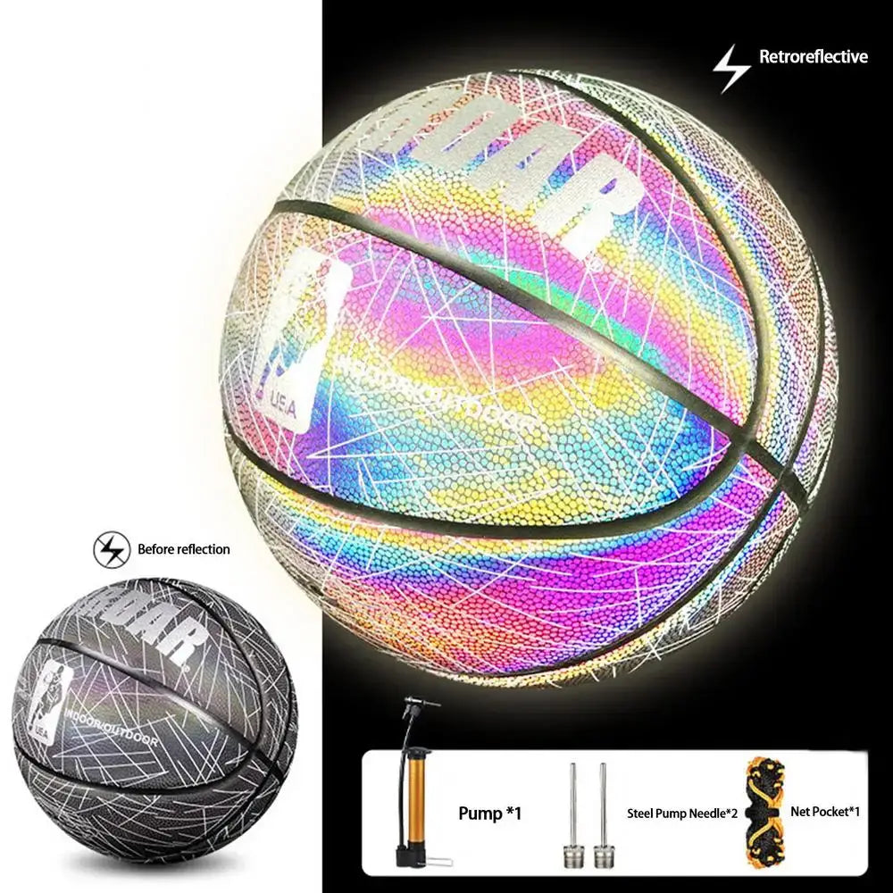 Anti-slip Wear-resistant Reflective And Luminous Basketball