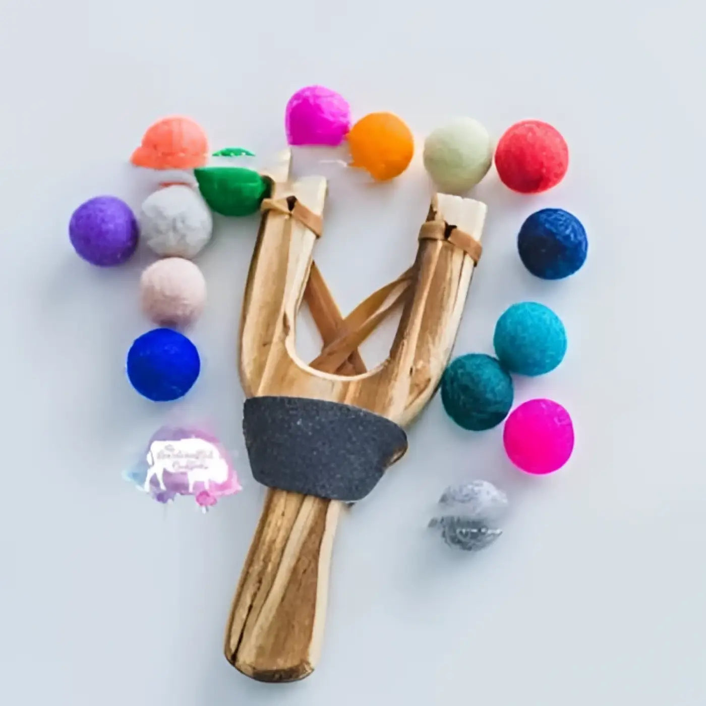 The Ball Depot slingshot balls: Felt Ball Slingshot Toy